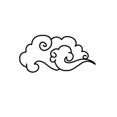 oriental cloud illustration