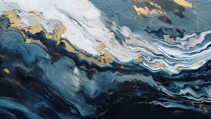 black gold marble background in fluid style