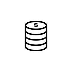 economy money coin paper sign symbol vector