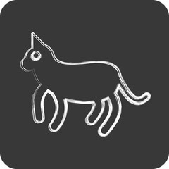 Icon Cat. related to Domestic Animals symbol. simple design editable. simple illustration