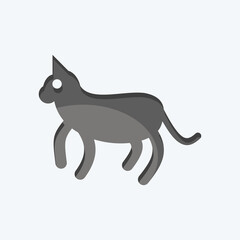 Icon Cat. related to Domestic Animals symbol. simple design editable. simple illustration