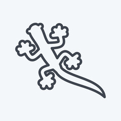 Icon Gecko. related to Domestic Animals symbol. simple design editable. simple illustration