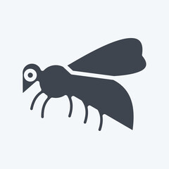 Icon Bee. related to Domestic Animals symbol. simple design editable. simple illustration