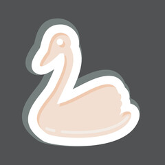 Icon Swan. related to Domestic Animals symbol. simple design editable. simple illustration
