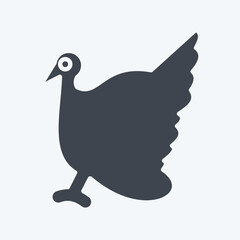 Icon Turkey. related to Domestic Animals symbol. simple design editable. simple illustration