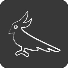 Icon Cockatoo. related to Domestic Animals symbol. simple design editable. simple illustration