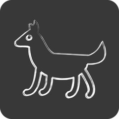 Icon Dog. related to Domestic Animals symbol. simple design editable. simple illustration