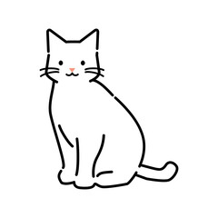 シンプルな猫のイラスト