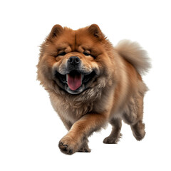 Fototapeta premium Chow chow puppy dog isolated on transparent background