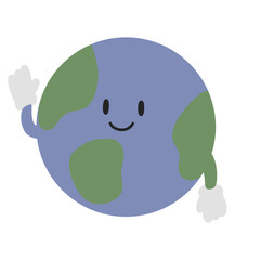 word say hi cute character design