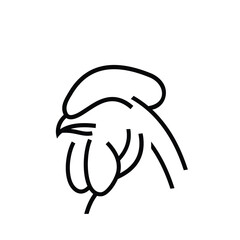 Rooster Vector Icon