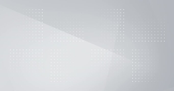 4k Light grey white looped gradient abstract background. Business video corporate presentation, birthday party backdrop. Endless pure tech transition. Blank space for text. Moving straight soft border