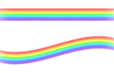 Vector rainbow. Rainbow png. Effect after the rain. A natural phenomenon.