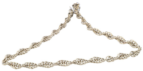 Silver chain isolated