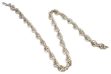 Silver chain isolated