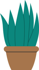 Houseplant vector set, Houseplant simple cartoon style.