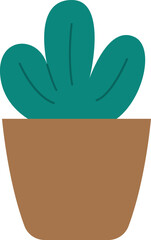 Houseplant vector set, Houseplant simple cartoon style.