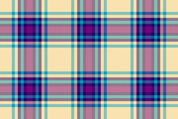 Check texture background of seamless plaid vector with a pattern textile tartan fabric.