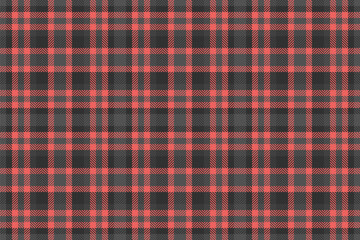 Fabric seamless check of background plaid texture with a textile tartan pattern vector.