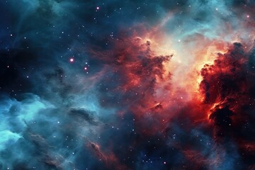 Obraz na płótnie Canvas Space Nebula with Stars | Colourful Deep Space Nebulae | Gas Giant Supernova Star Explosion