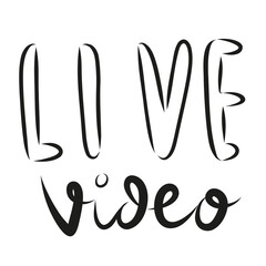Live Video illustration graphic