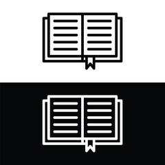 Book outline icon. linear style sign for mobile concept and web design. Open book simple line vector icon. Education symbol, logo illustration. Pixel perfect vector graphics