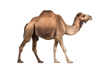 camel  isolated transparency background.Generative AI
