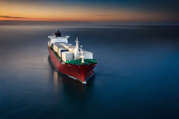 cargo ship in the port