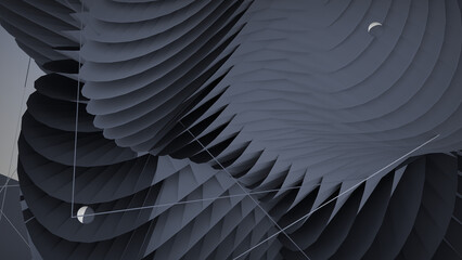 Grey Parametric Design Background &middot; Space & Technology