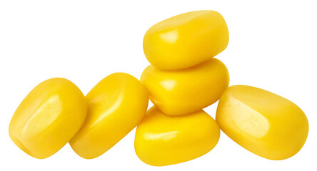 Delicious corn seeds cut out