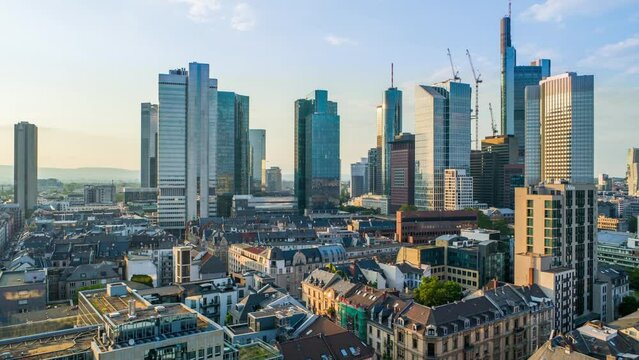 Frankfurt Skyline before Sunset