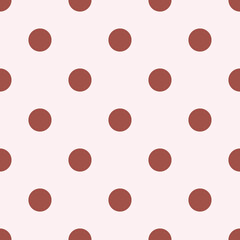 Brown Large Polka Dots Pattern Repeat Background