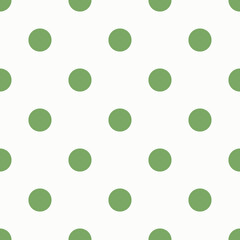 Green Large Polka Dots Pattern Repeat Background