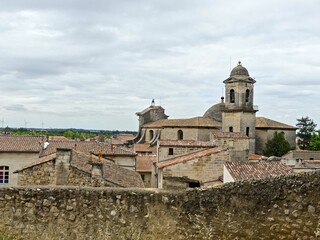 Fototapeta na wymiar Beaucaire, May 2023 : Visit of the magnificent city of Beaucaire in Provence- View on the city