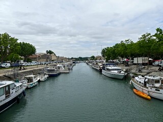 Fototapeta na wymiar Beaucaire, May 2023 : Visit of the magnificent city of Beaucaire in Provence- View on the city
