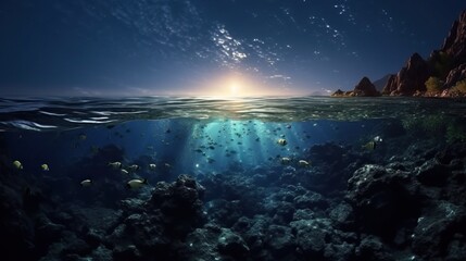 twilight over the world photography of ocean water with light reflected on the surface
