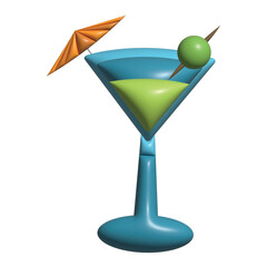 3D elements with a summer theme. can be used for your 3D asset needs.