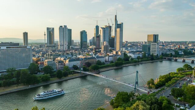 Frankfurt Skyline before Sunset