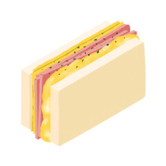 Egg Ham And Cheese Sandwich