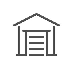 Buildings related icon outline and linear vector.