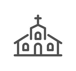 Buildings related icon outline and linear vector.