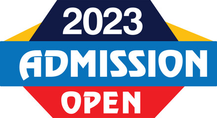 admission open tag abstract for social media template with mega speaker	