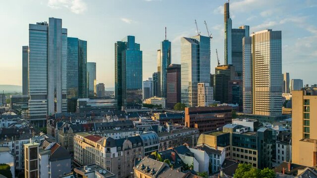Frankfurt Skyline before Sunset