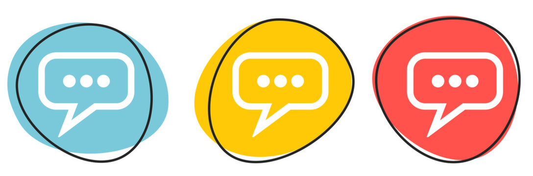 Button Banner für Website oder Business: Komentieren, Beitrag veröffentlichen oder Social Media