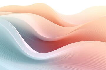 Fototapeta premium ai generated Abstract Wave Background Image. Pastel Tones.