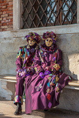 Fototapeta na wymiar Venetian Costumes, Venice Carnival