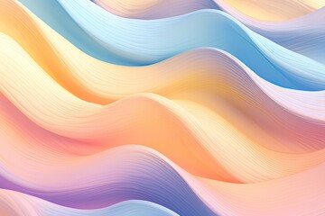 Obraz premium ai generated Abstract Wave Background Image. Pastel Tones.