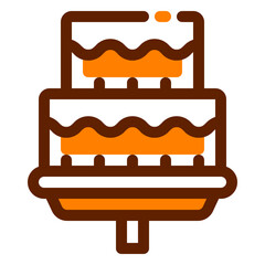 Fototapeta premium Cake Mixed Icon