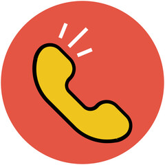 Premium flat rounded icon of music 