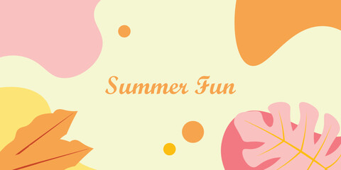 Background design with summer theme